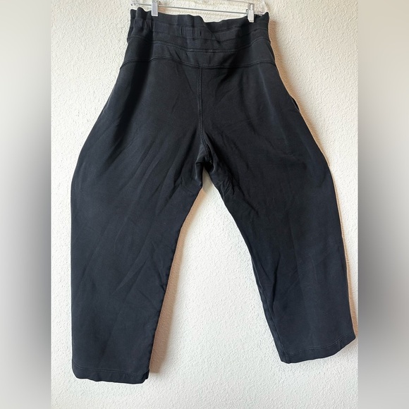 Athleta Size XL Charcoal High Rise Wide Leg Drawstring Pants - Picture 4 of 9